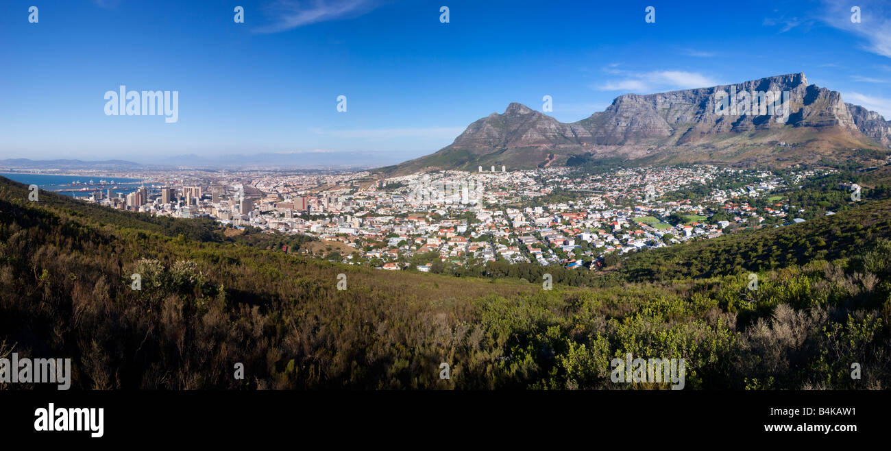 Cape Town and Table Mountain, South Africa Stock Photo