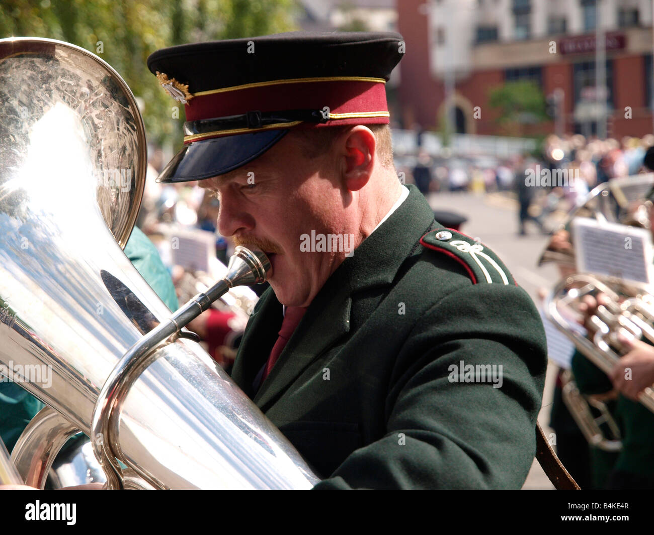 The Royal Black Institution '12th August' Parade in Enniskillen County Fermanagh Northern Ireland (Took place 9th August 2008) Stock Photo