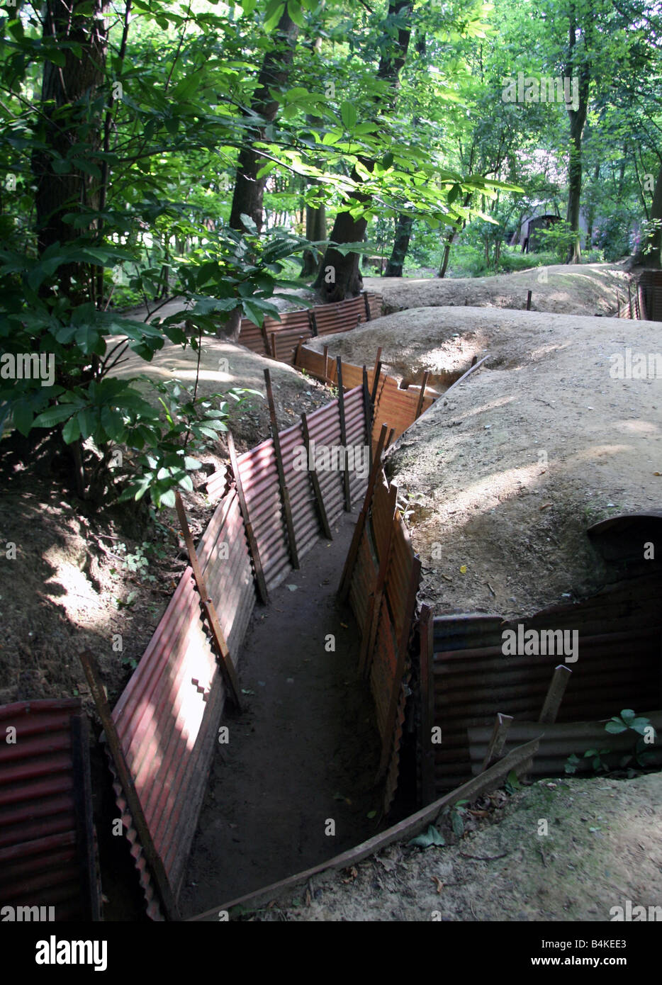 Preserved trenches at the Sanctuary Wood Museum near Hill 