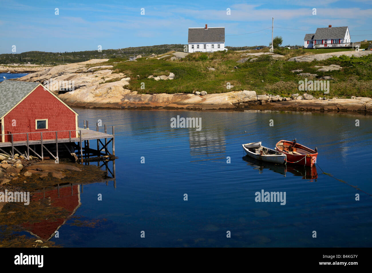 Fishing Village of Peggys Cove in Nova Scotia on Canada's East Coast