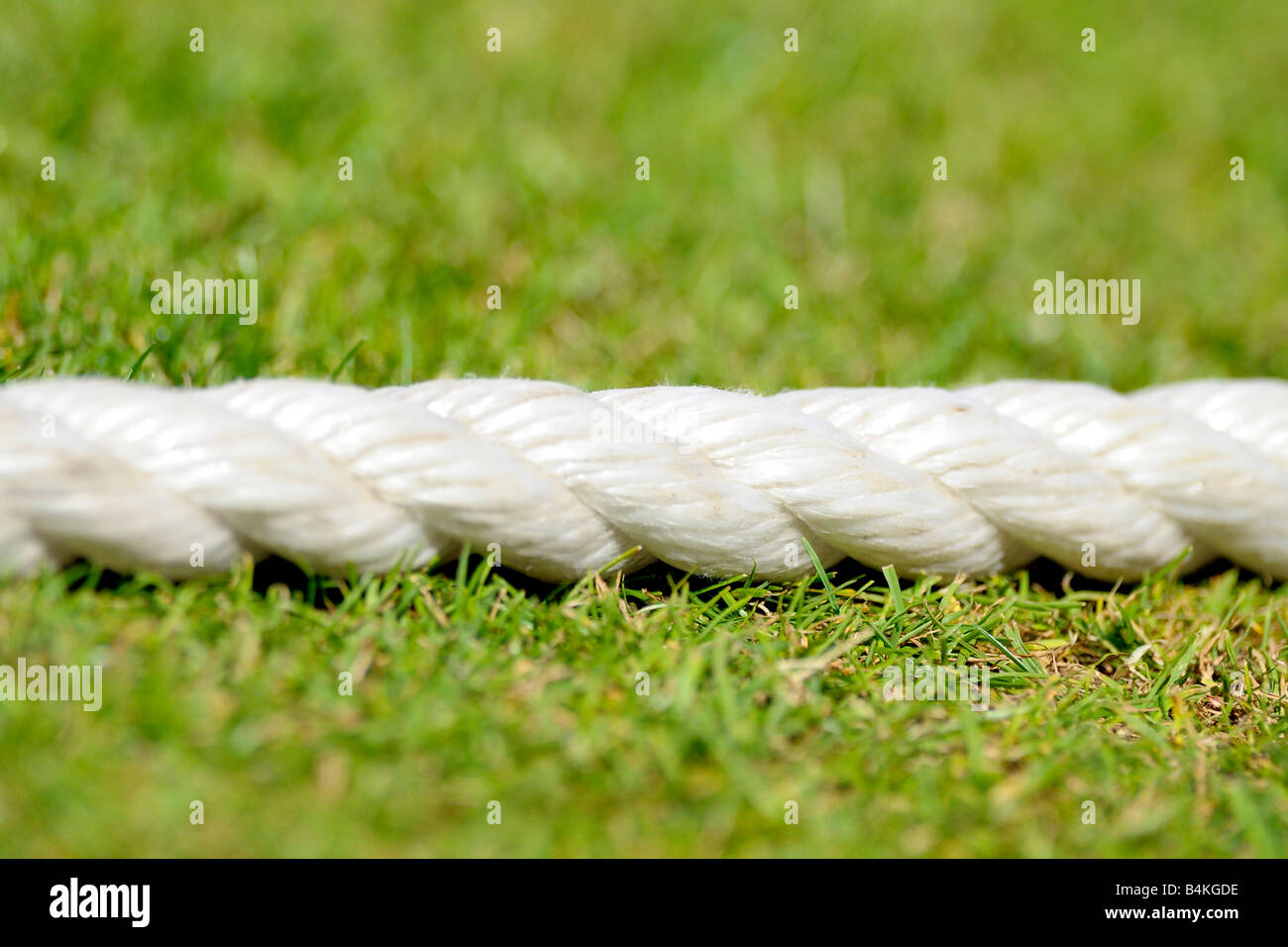 Detail of the boundry rope at a cricket ground Stock Photo - Alamy