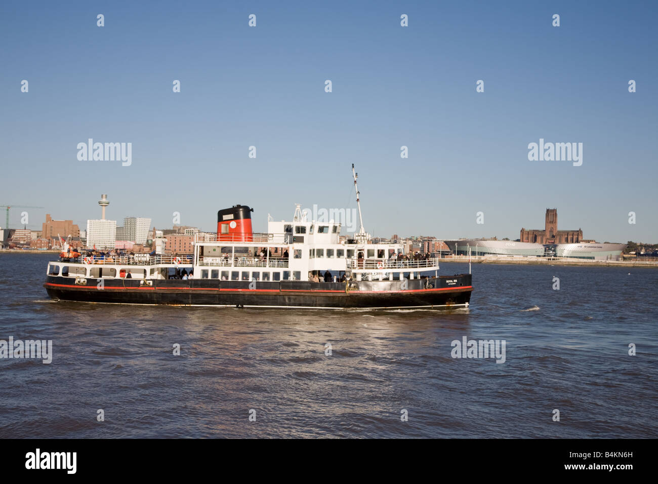 River Mersey ferry Liverpool UK Stock Photo