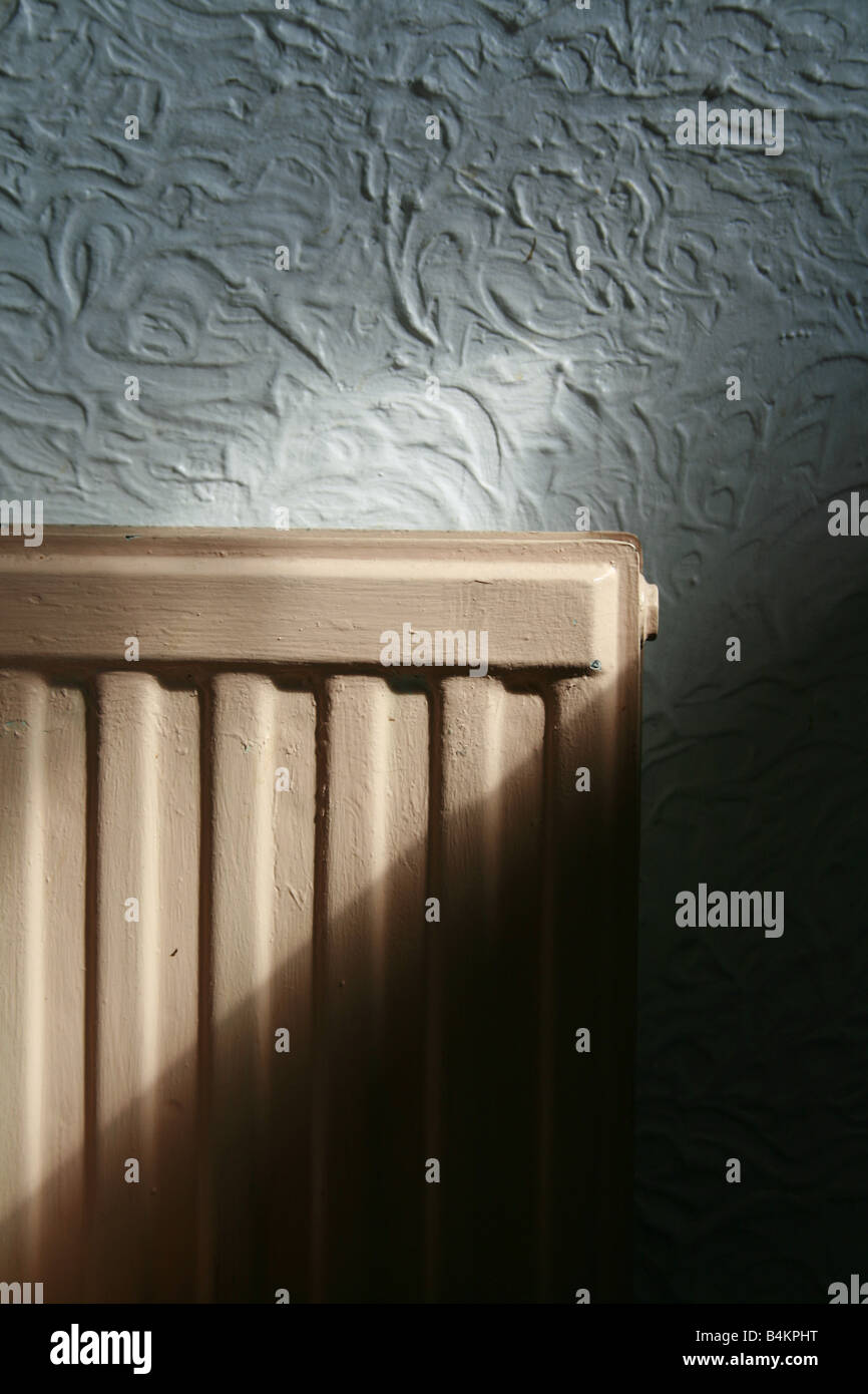 one hot water heating radiator inside room Stock Photo - Alamy