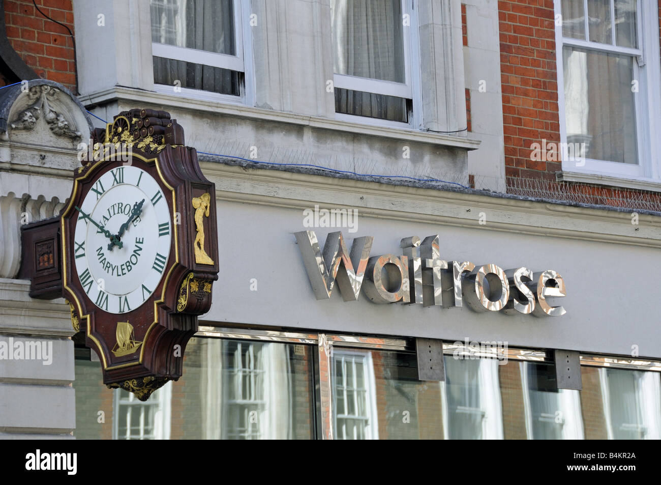 Waitrose supermarket Marylebone High Street, London, England, UK Stock Photo