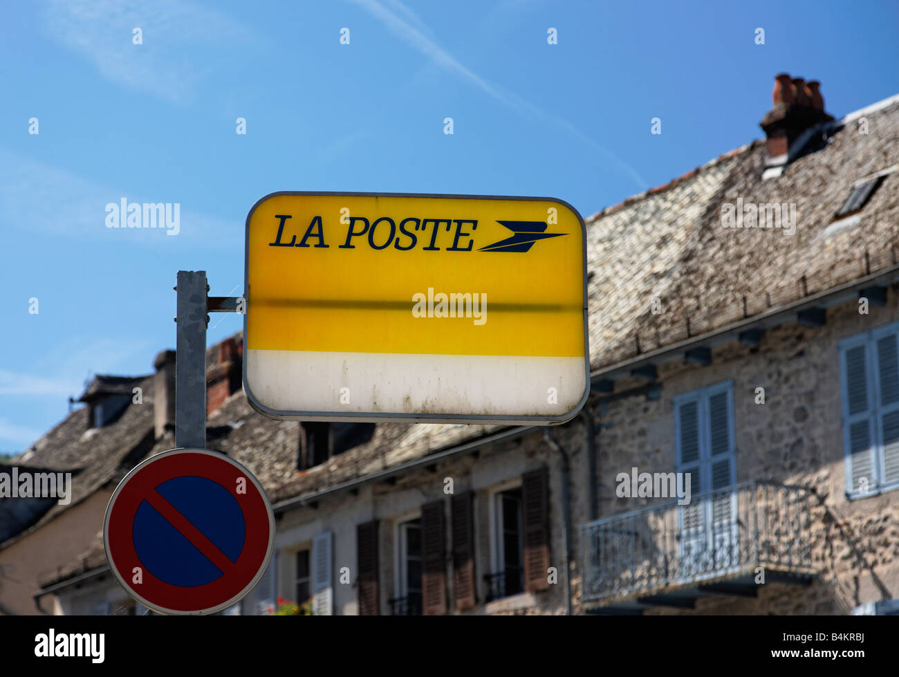 A sign for La Poste, France Stock Photo Alamy