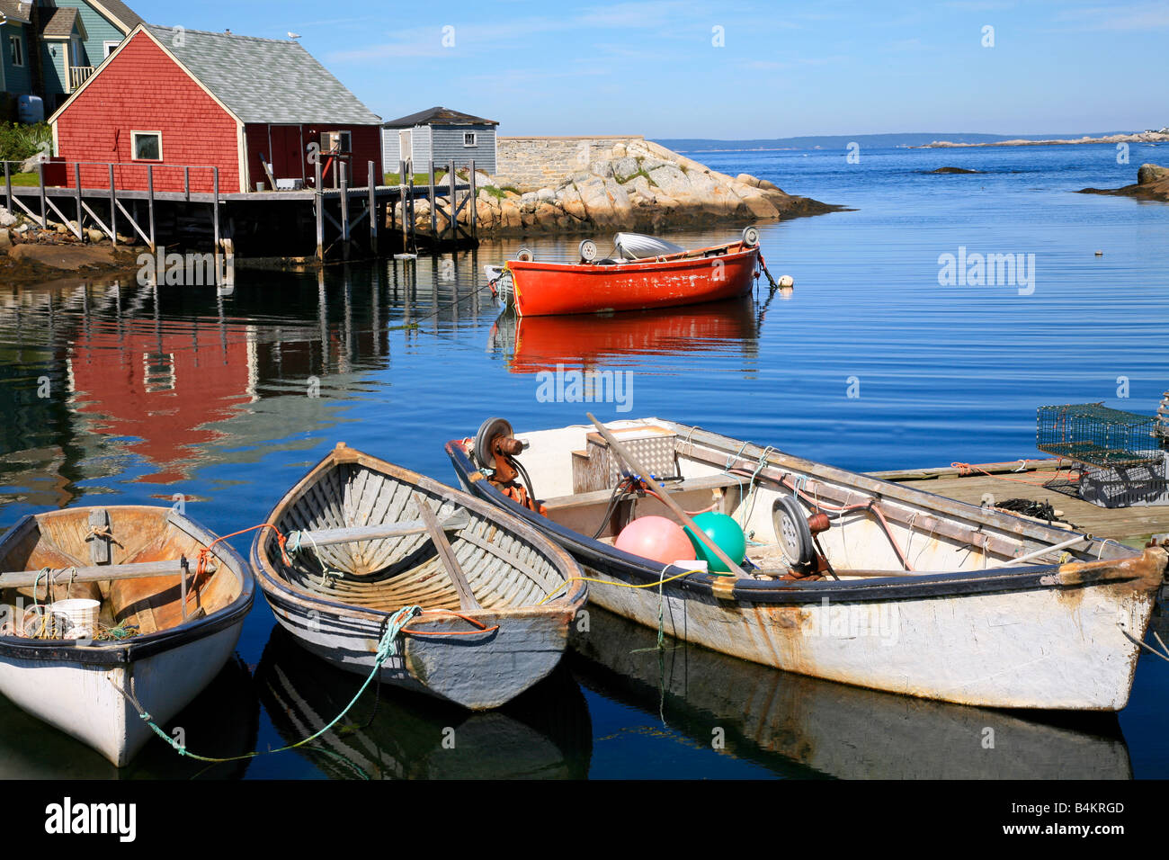 Famous Fishing Village of Peggys Cove in Nova Scotia on Canada's East