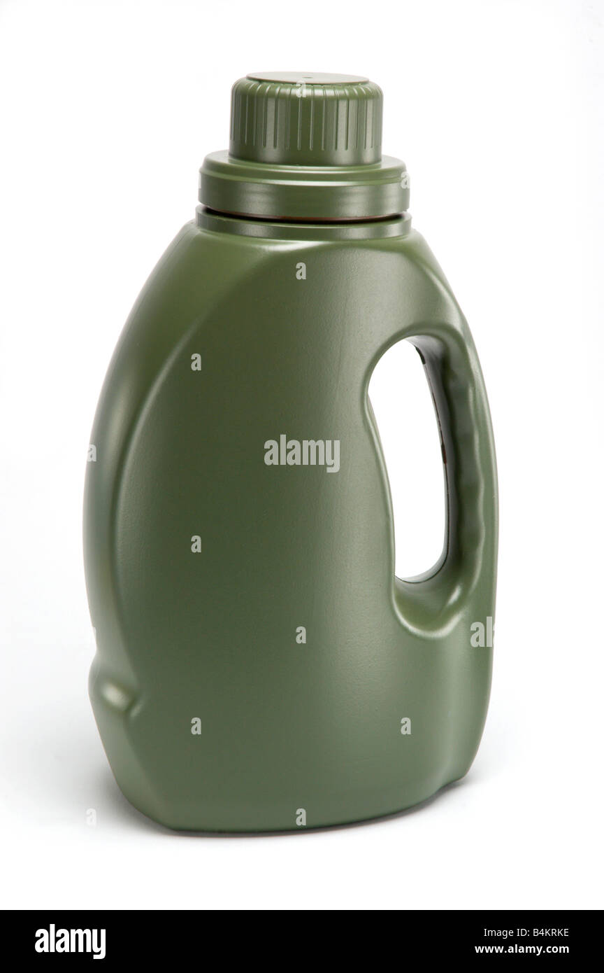 Green laundry detergent container Stock Photo Alamy
