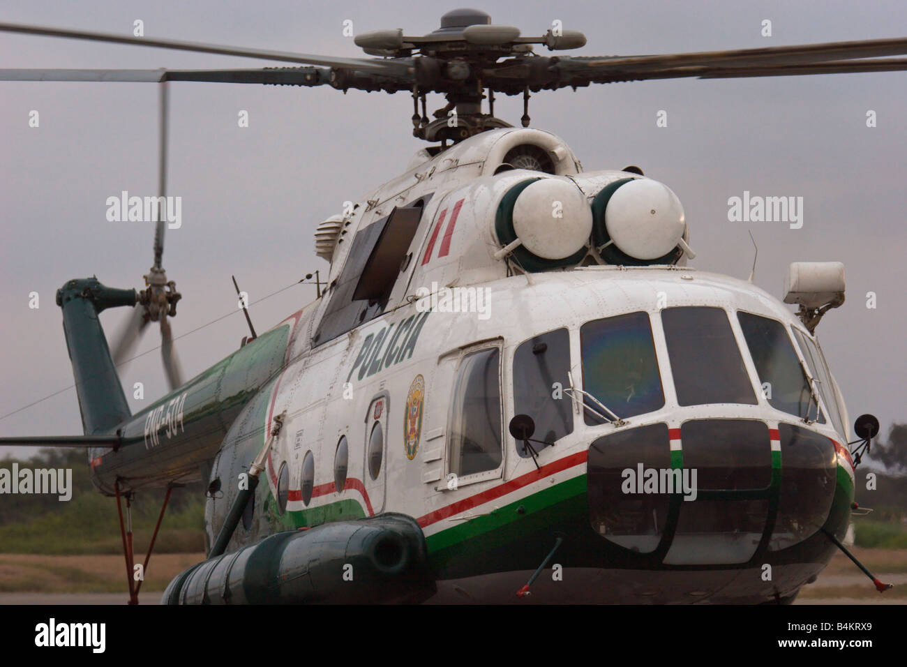 helicopter mil 17 transport helicopter Stock Photo