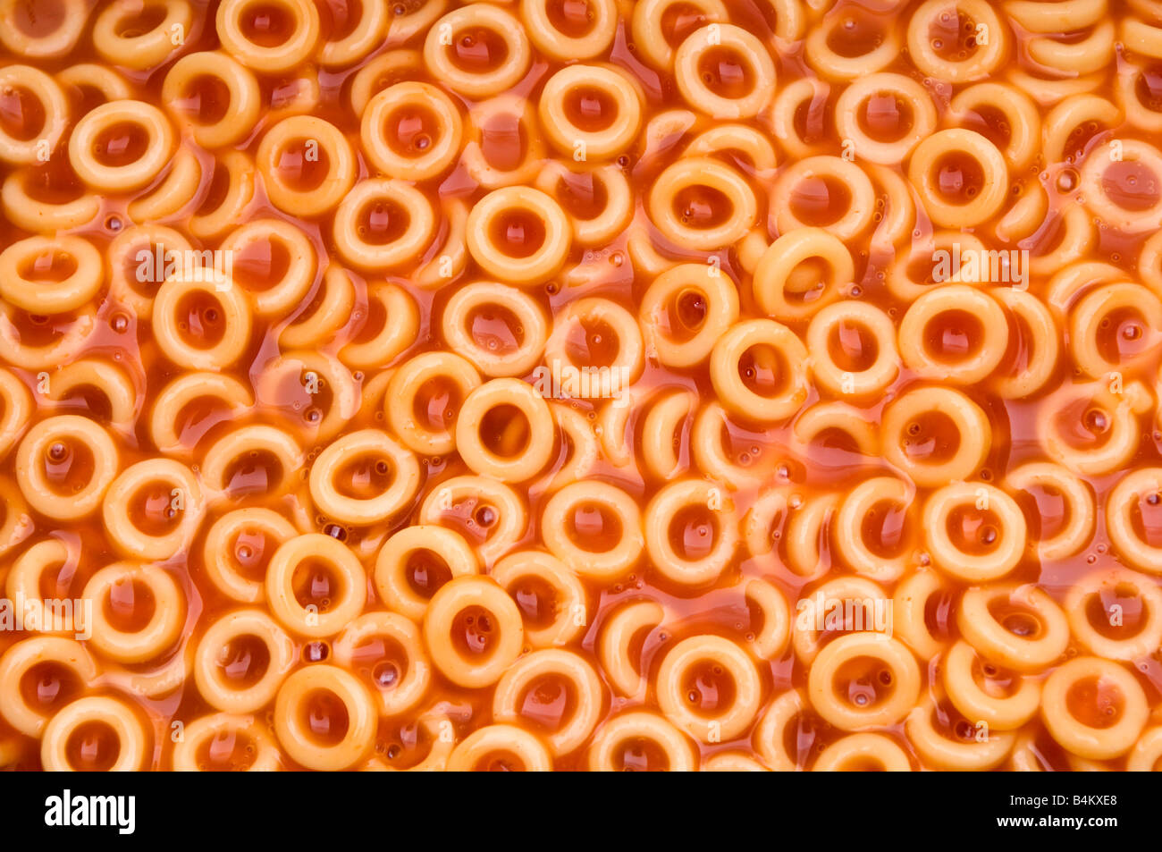 a background of spaghetti hoops Stock Photo Alamy