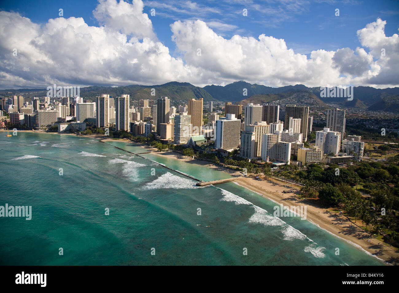 Waikiki Beach Honolulu Oahu Hawaii Stock Photo - Alamy