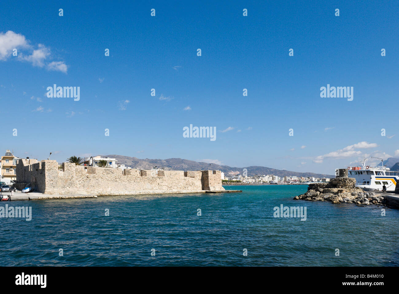 Old Venetian Fortress on the seafront in the town centre, Ierapetra, Crete, Greece Stock Photo