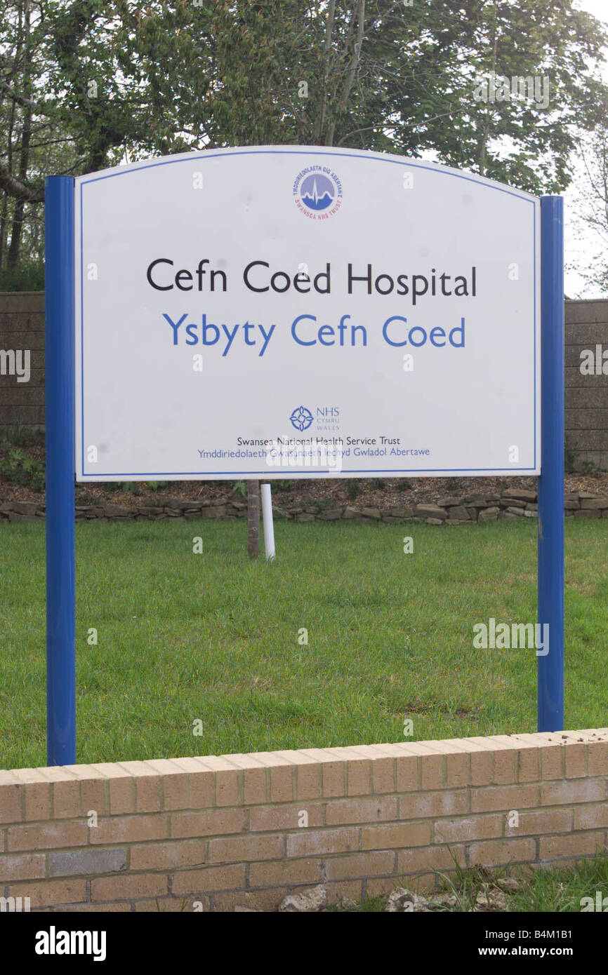 Clydach murder trail Cefn Ceod hospital in Swansea 2002 Stock Photo Alamy