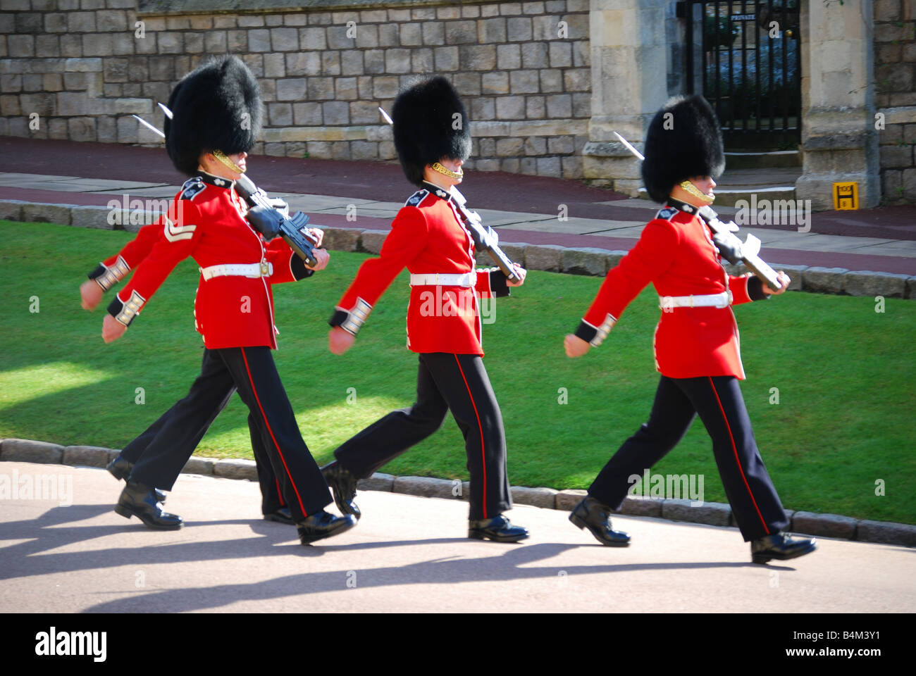 Changing of the Guard, Windsor Castle, Windsor, Berkshire, England, United Kingdom Stock Photo