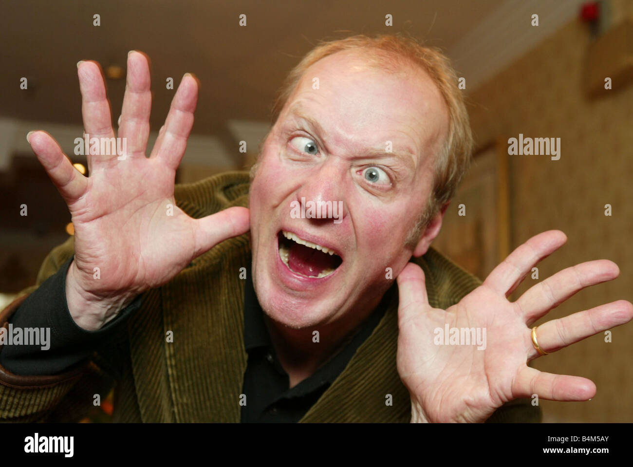 Actor Adrian Edmondson seen here pulling a silly face November 2004 Stock Photo