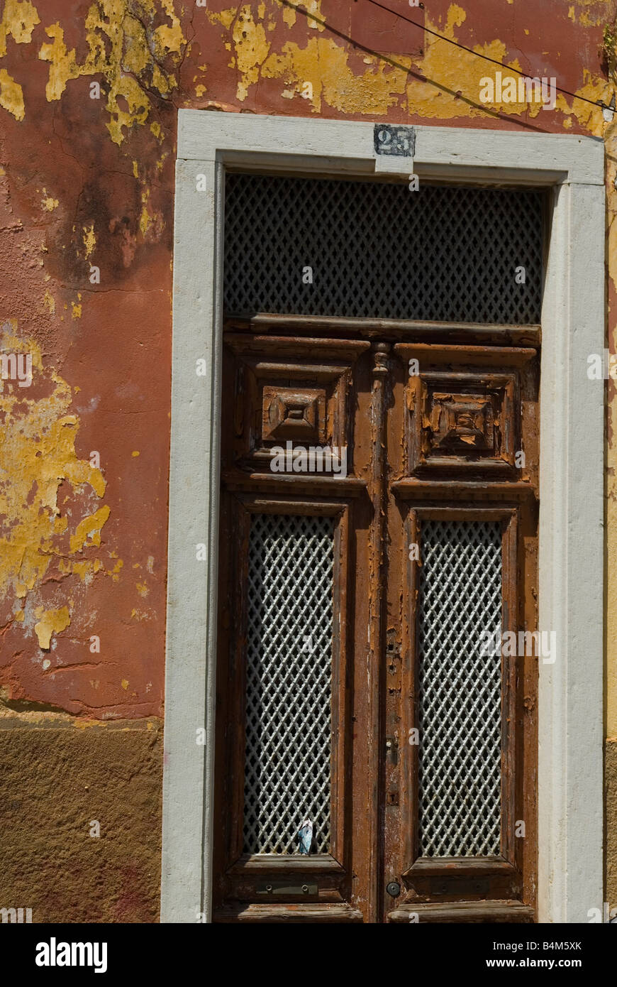 Old Doorway Faro Portugal Stock Photo