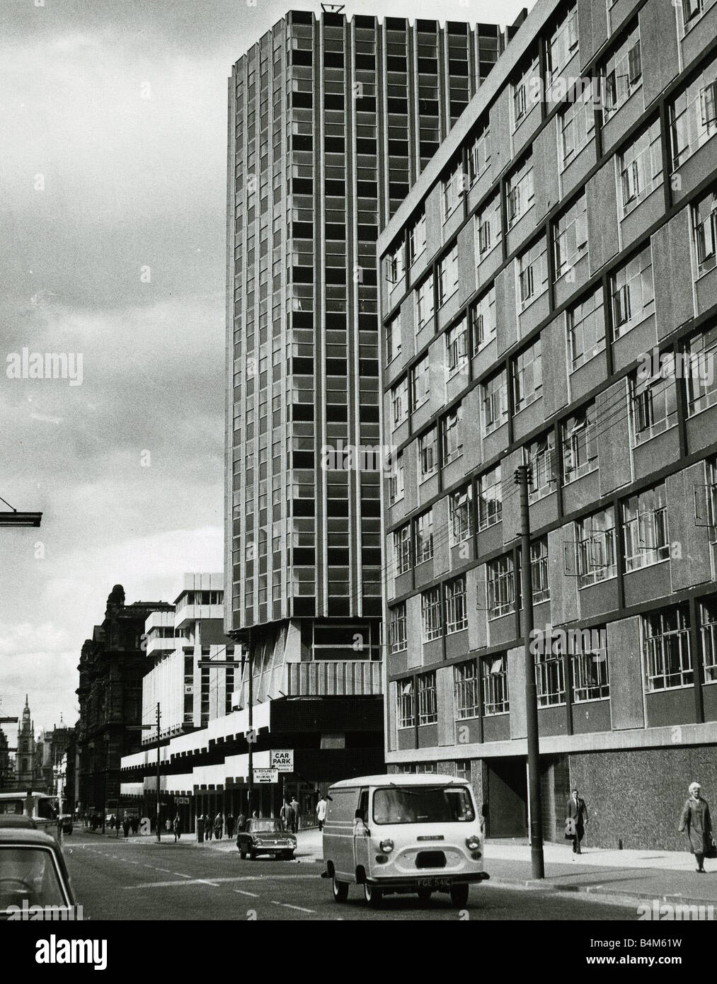 George Street Glasgow 1965 University of Strathclyde Livingston Tower ...