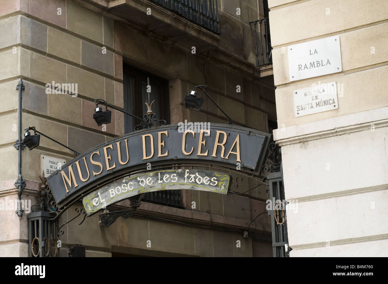 Barcelona Wax Museum near the Ramblas Stock Photo Alamy