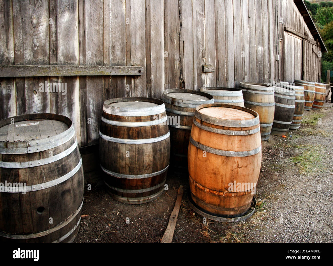 Antique wooden barrels hi-res stock photography and images - Alamy