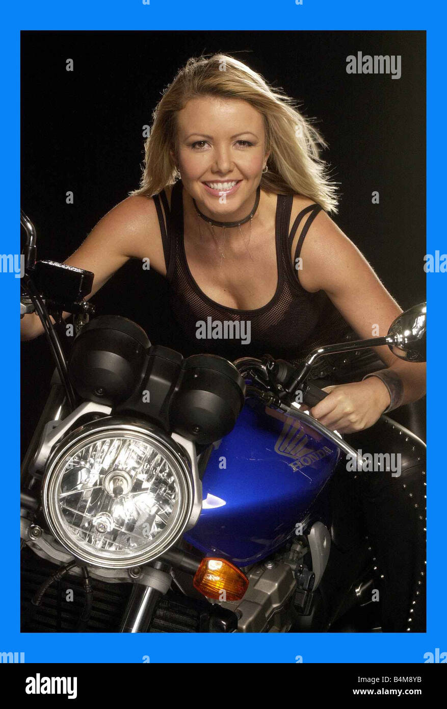 Louise Brady Model and TV Presenter Presenting the Isle of Man TT