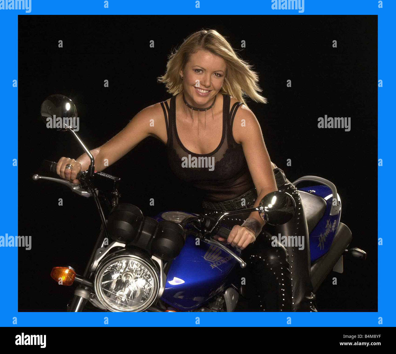 Louise Brady Model and TV Presenter Presenting the Isle of Man TT