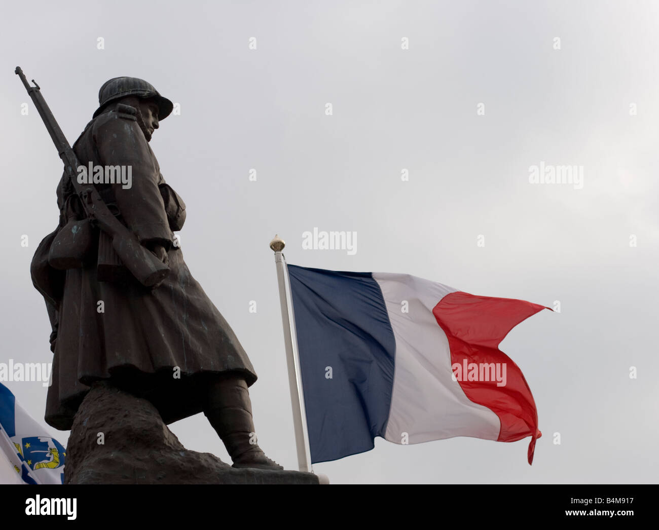 FRENCH METAL FLOAT with tri colour flag Ferax, Manfuacture Francaise
