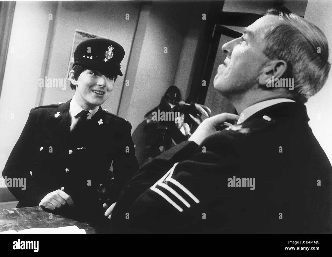 Z Cars TV Programme May 1965 Actress Sue Jameson with Sgt Blackitt