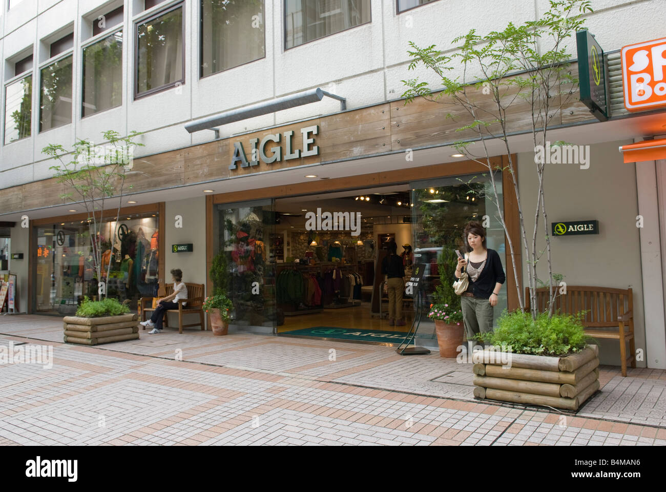Aigle store in Tokyo, Japan. Stock Photo