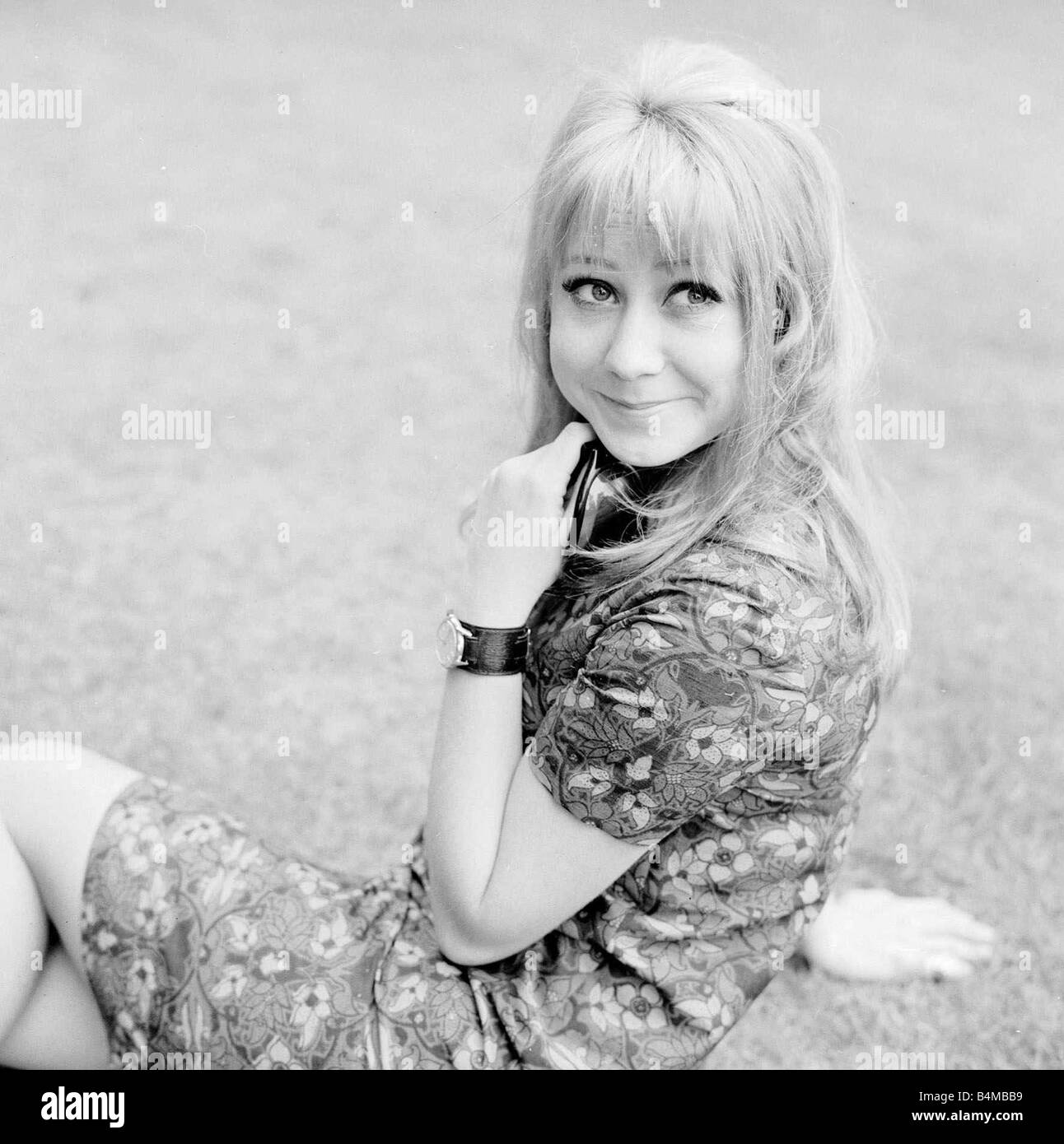 Actress Felicity Kendal pictured in Battersea Gardens June 1967 Twenty