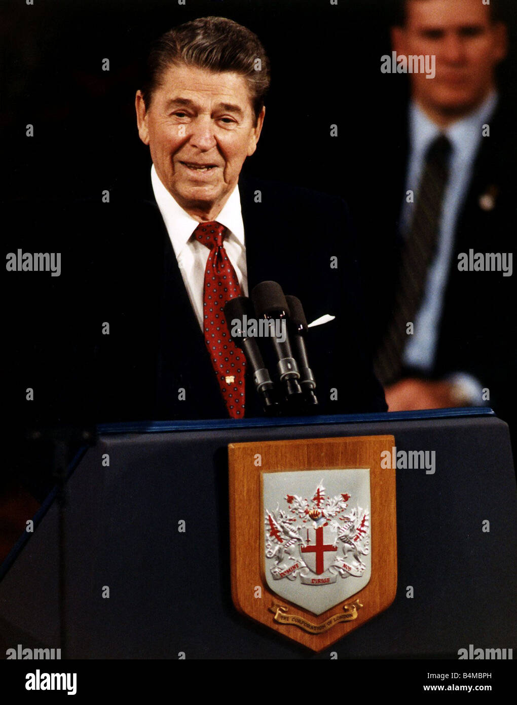 Ronald Reagan Former Actor and President of the United States Stock Photo