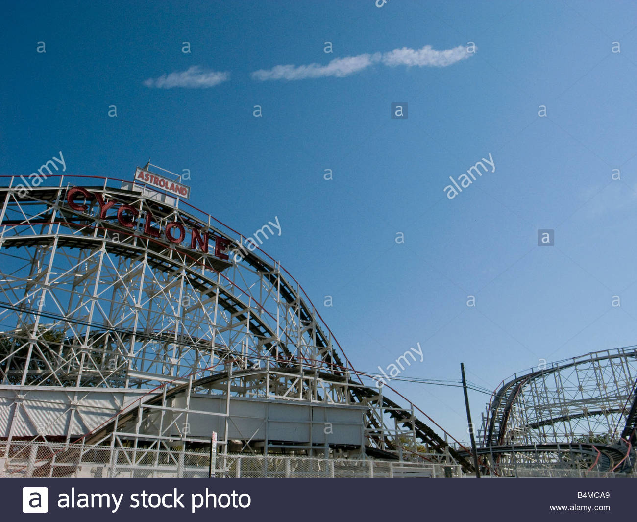 Amusement Ride Cyclone Amusement Park Ride Coney Island High Resolution ...