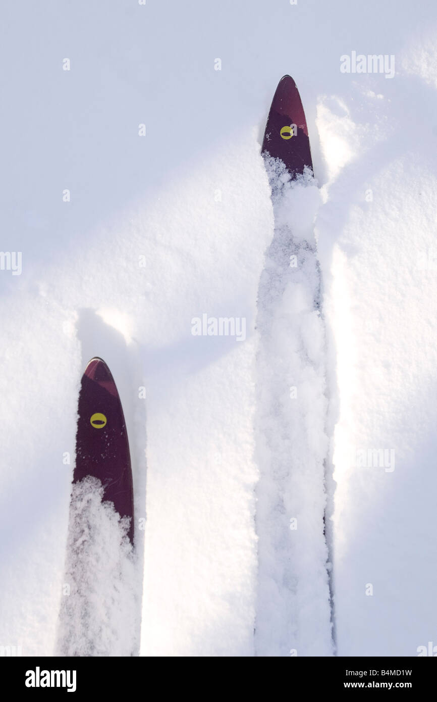 Michigan upper peninsula snow ski hires stock photography and images