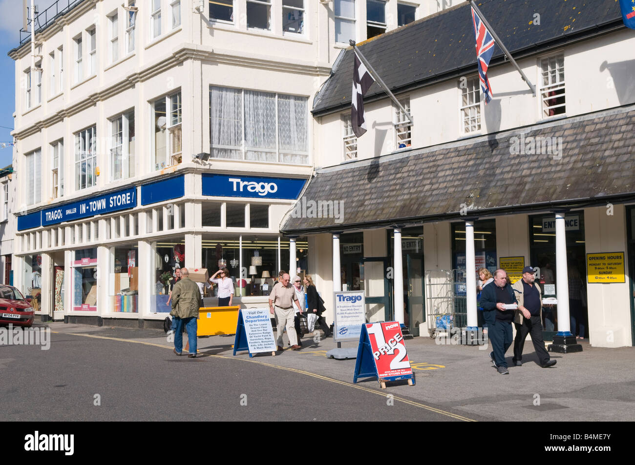 Falmouth, Cornwall, UK. Trago Mills Superstore Stock Photo