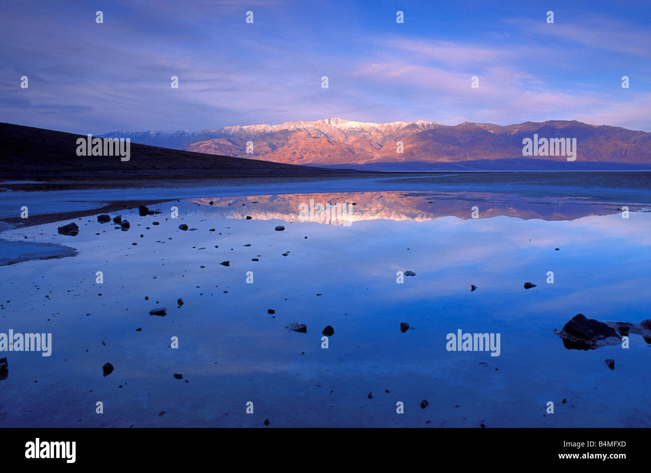 Death valley low point below sea level hi-res stock photography and ...