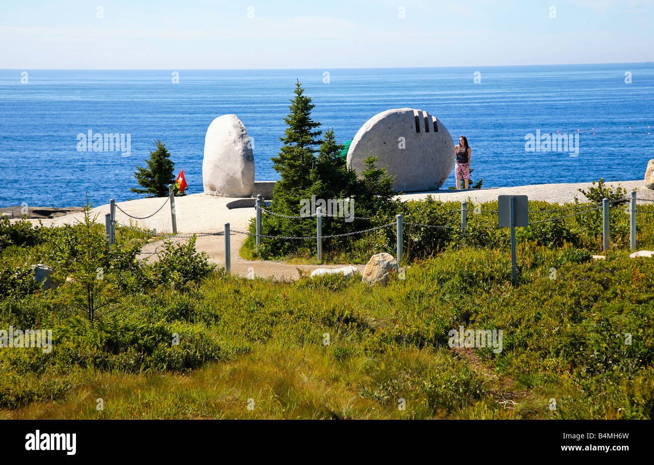 Near Peggys Cove,Nova Scotia,the Memorial to the Passengers of Swiss