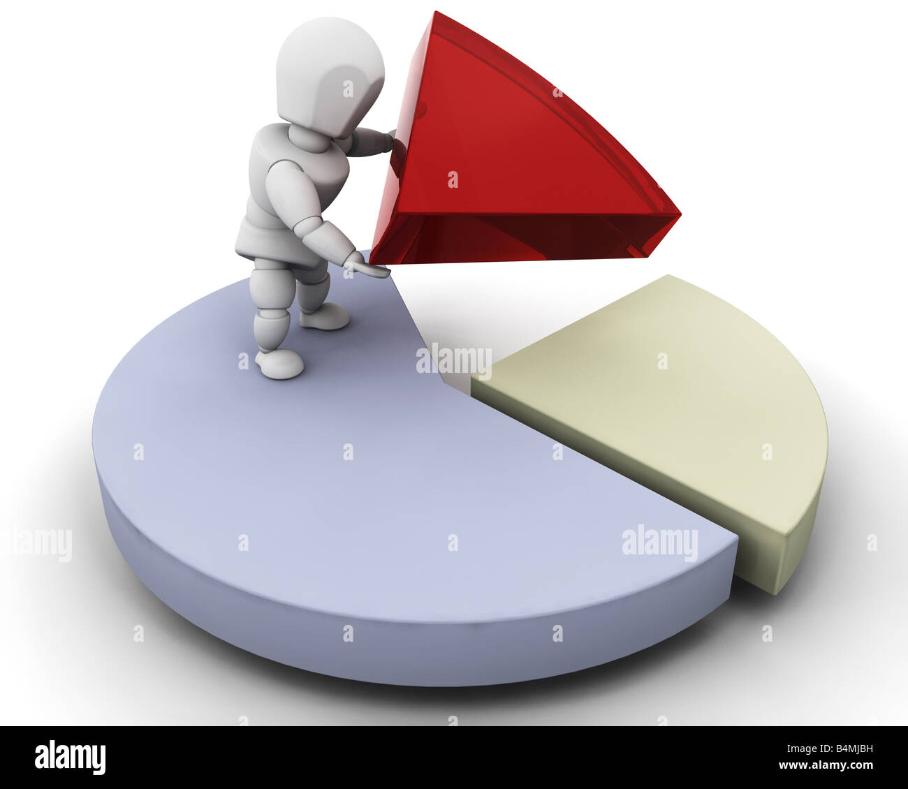 3d pie chart hi-res stock photography and images - Alamy