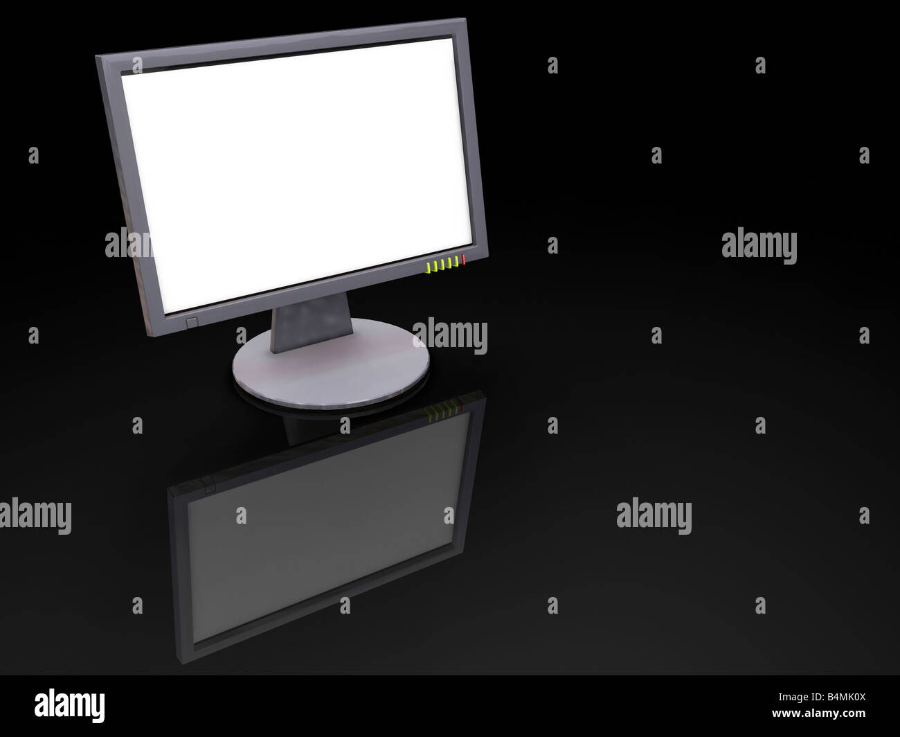 3D render of a TFT screen Stock Photo
