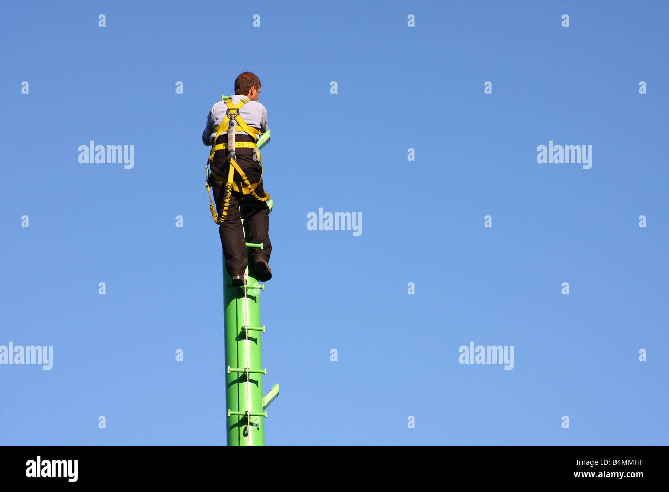 A Construction Worker In A U K City Stock Photo Alamy