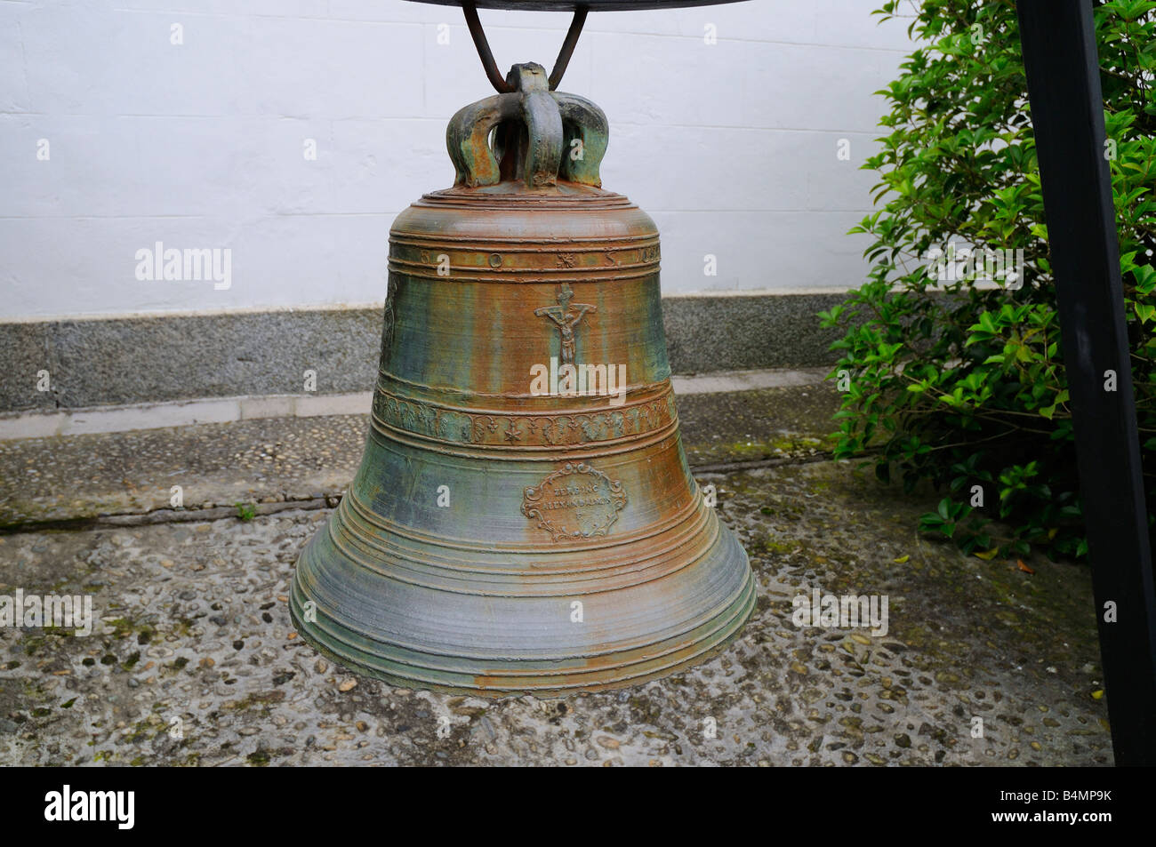 Ship or chapel bell at Villa Melzi on Lake Como in Italy Stock Photo