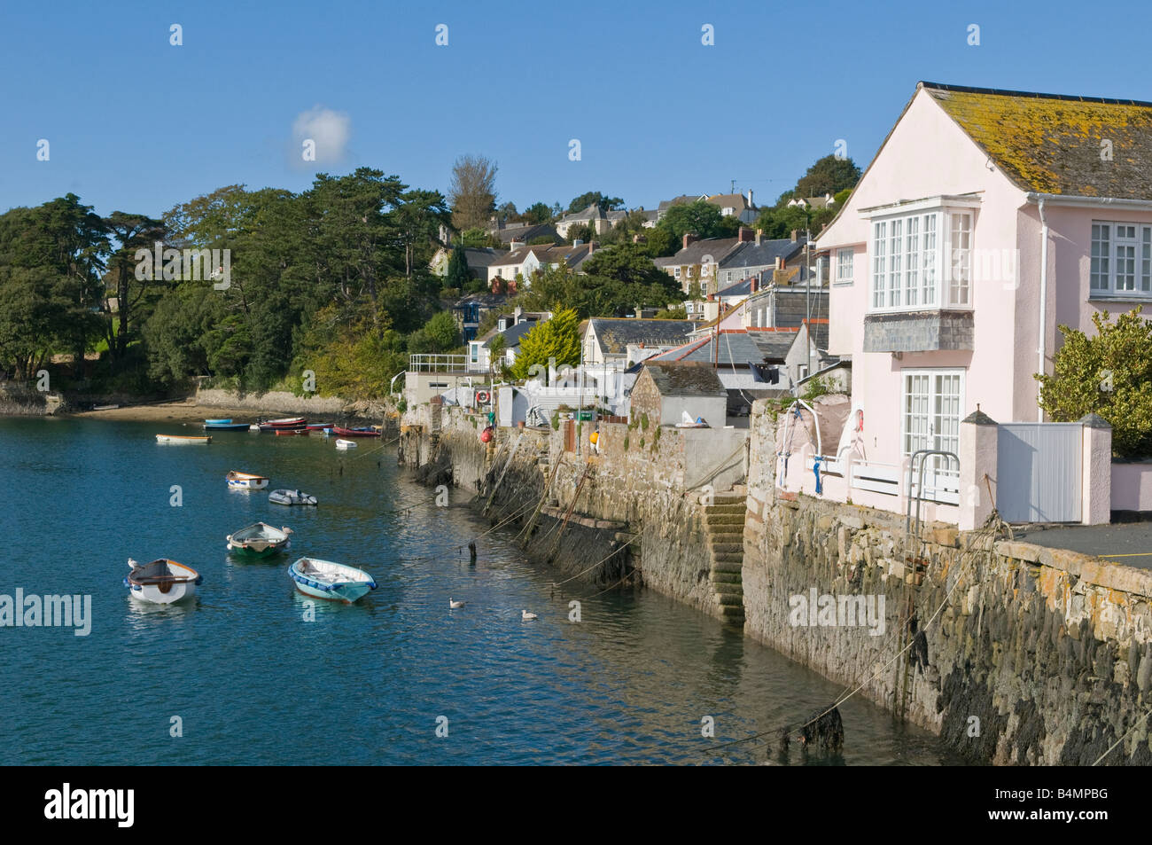 The Riverside at Flushing, Falmouth, Cornwall, UK Stock Photo Alamy
