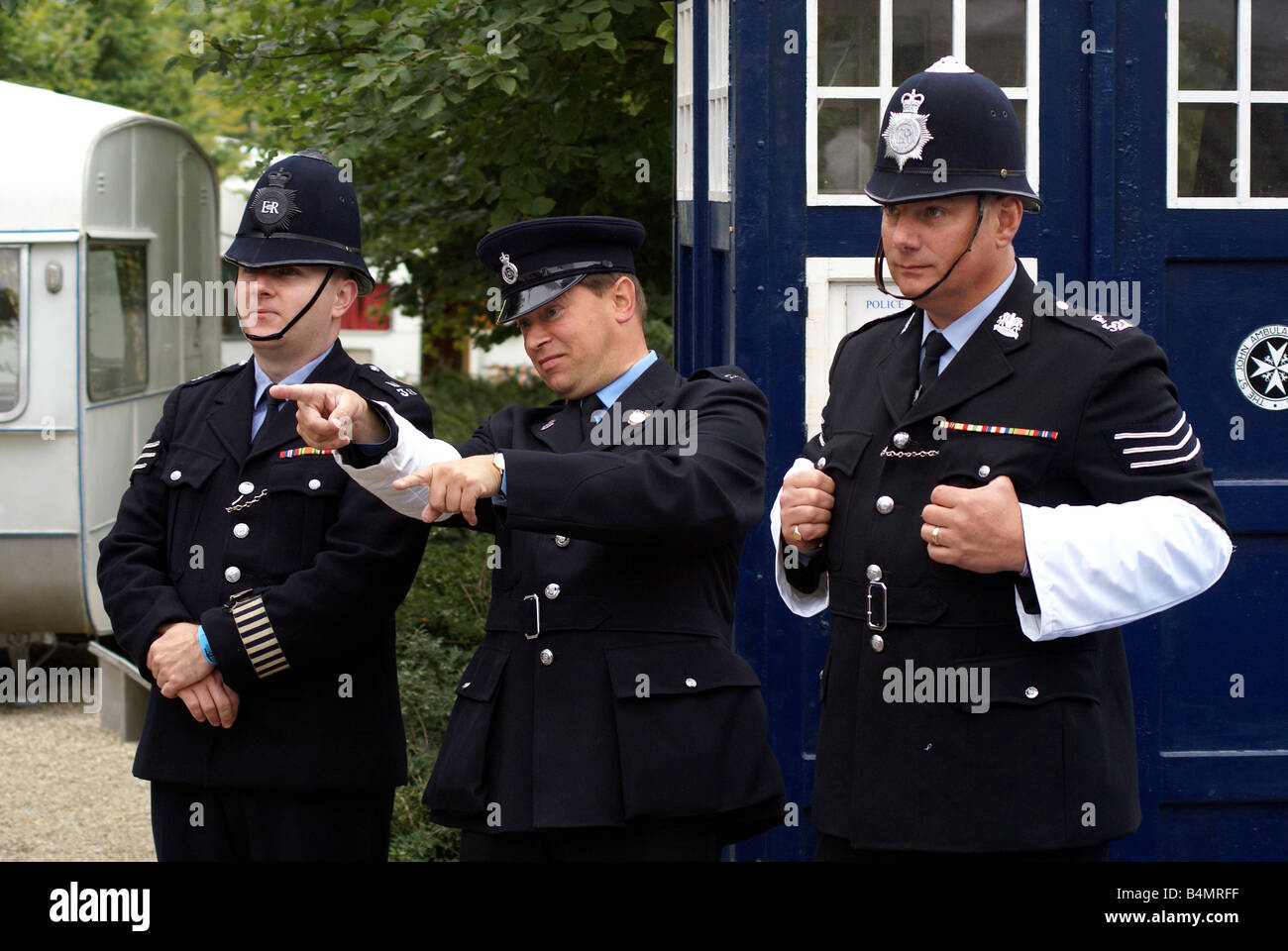 Bobbies on the beat Stock Photo