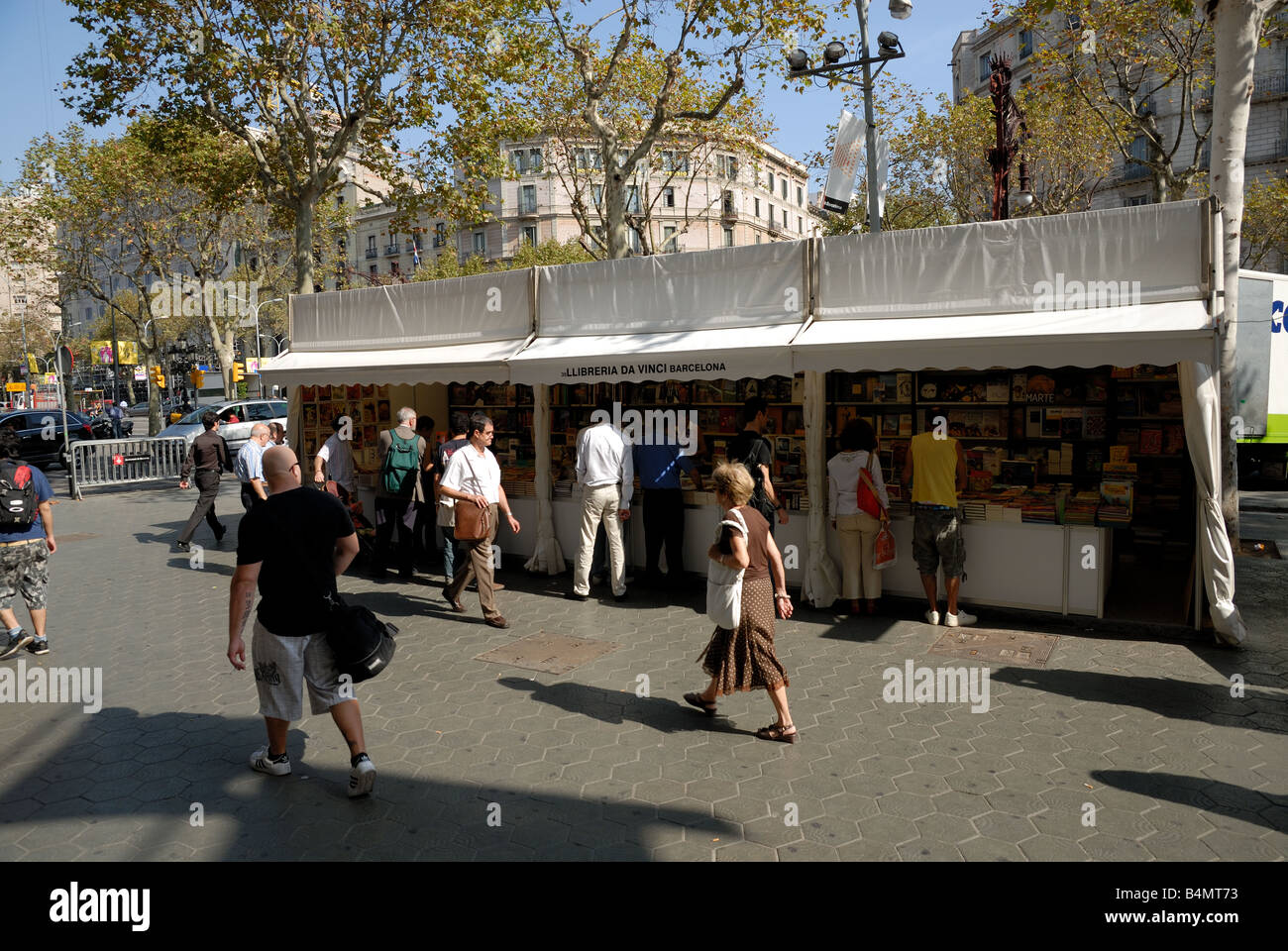 Street book shop in Barcelona, Spain Stock Photo Alamy
