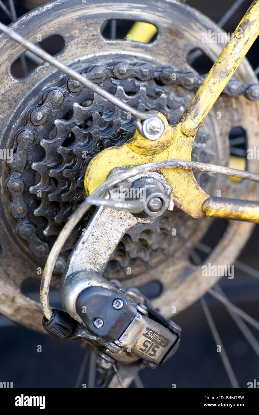 A bicyle's gears Stock Photo