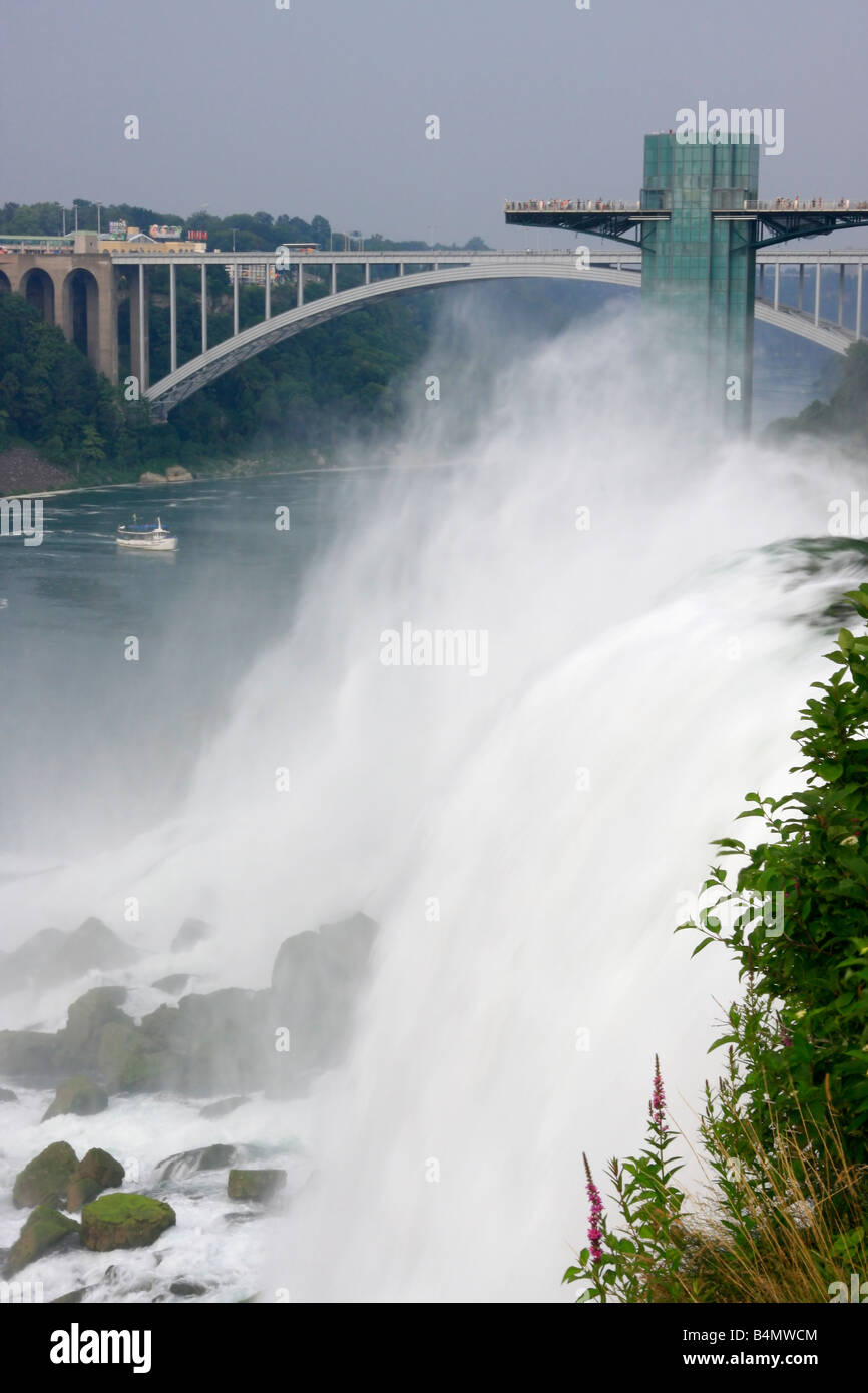 Niagara falls water American side NY waterfall summer landscape nature