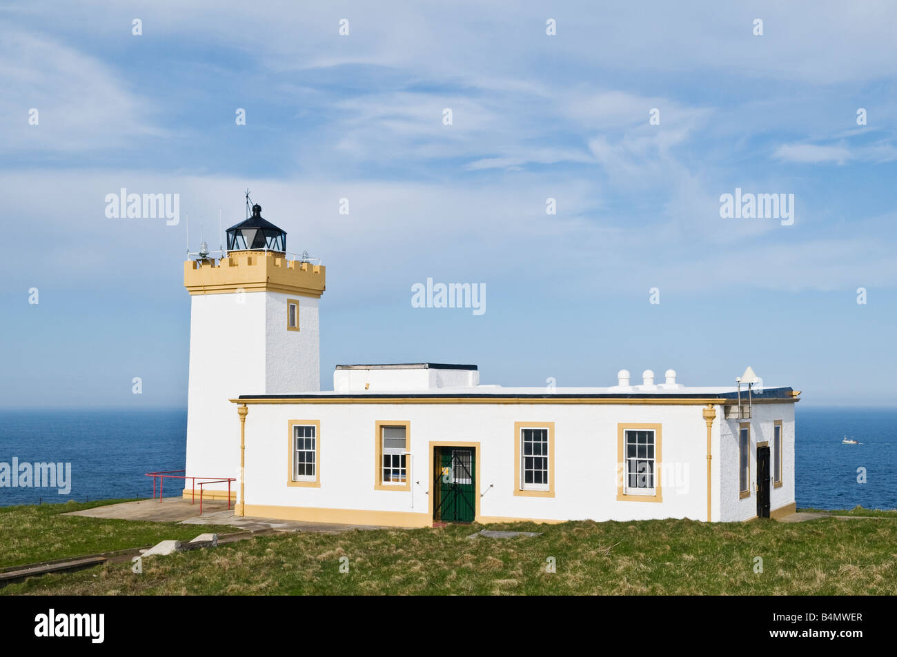Lighthouse at Duncansby Head, Caithness, Scotland Stock Photo
