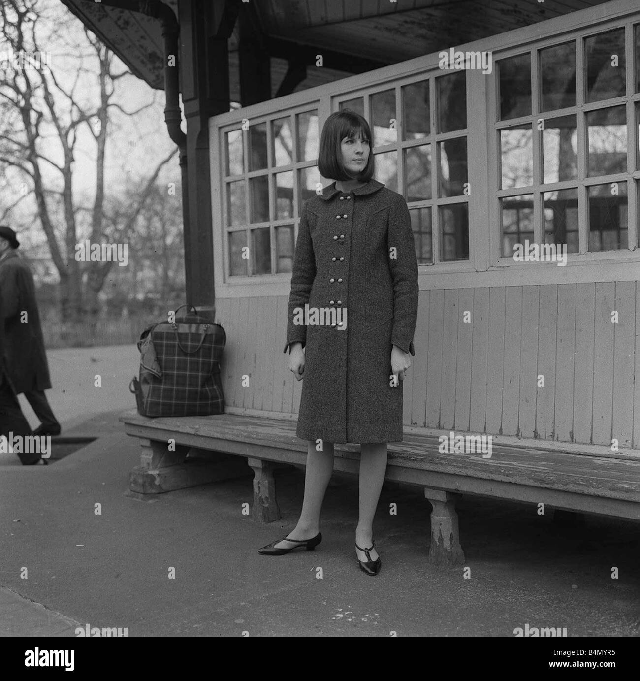 Cathy McGowan TV Presenter of Ready Steady Go February1964 Stock Photo