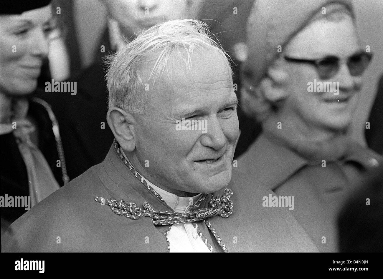 Pope John Paul II during his visit to Ireland in 1979 Stock Photo