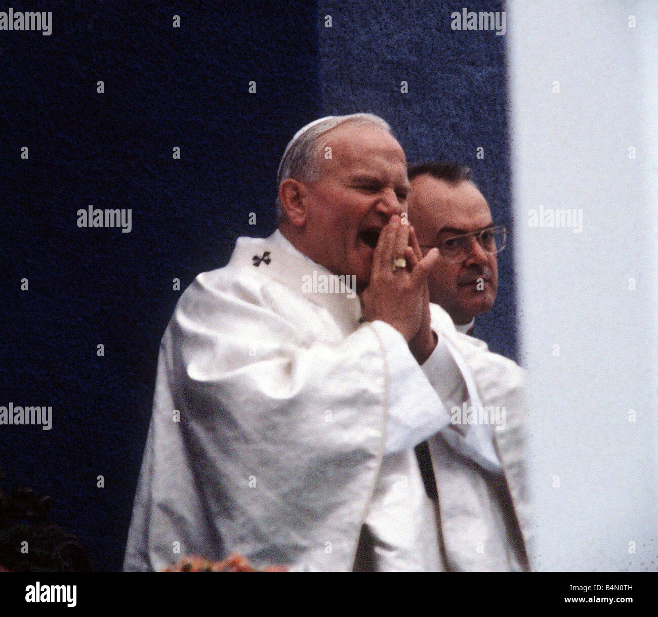 Pope John Paul II in Ireland Stock Photo