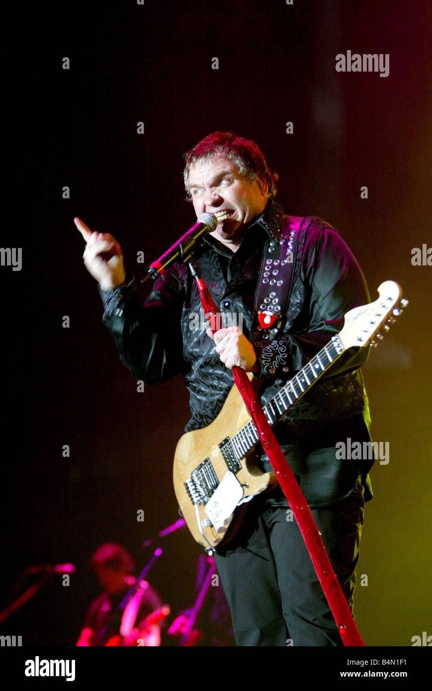 Singer Meatloaf Performs at the Belfast Odyssey November 2003 Stock Photo