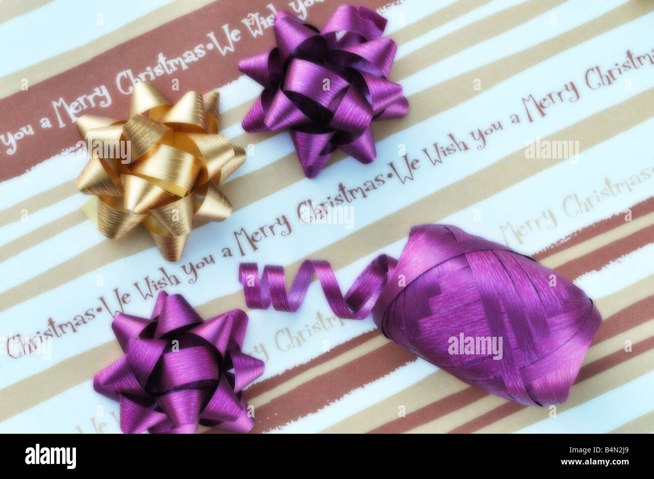 christmas wrapping bows
