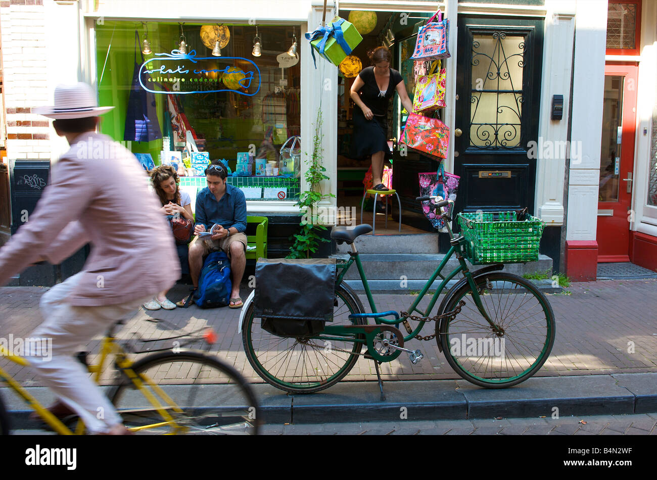 Holland Amsterdam 9streets reestraat Stock Photo